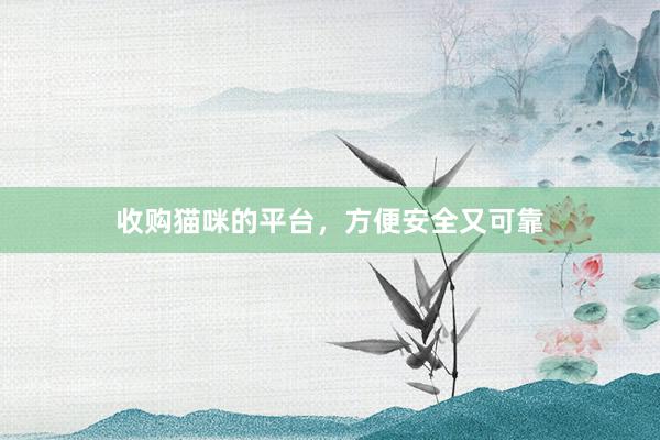收购猫咪的平台，方便安全又可靠